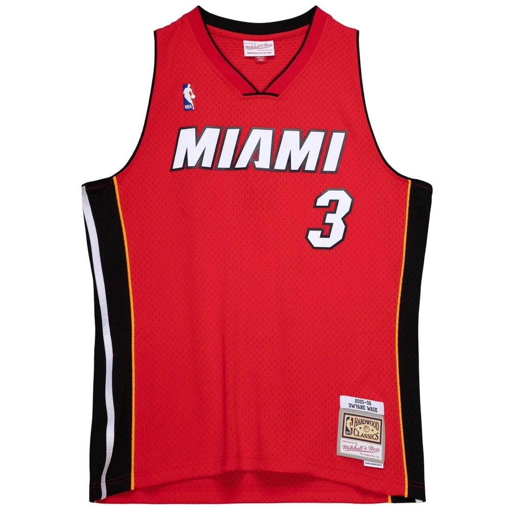New Mitchell & Ness Miami Heat Dwayne Wade NBA Alternate Jersey Men's Small Red